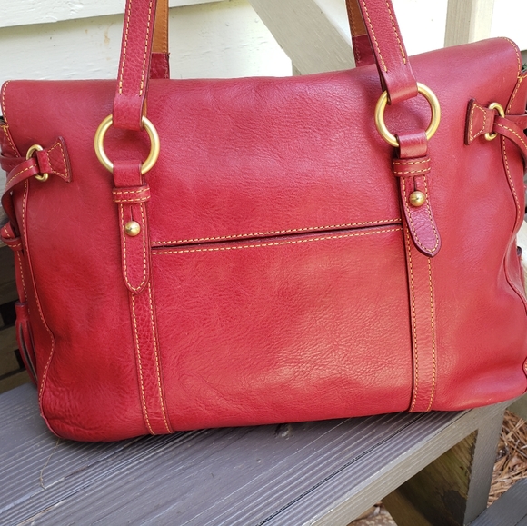Dooney and Bourke Florentine the Smith Bag Red - Picture 3 of 11